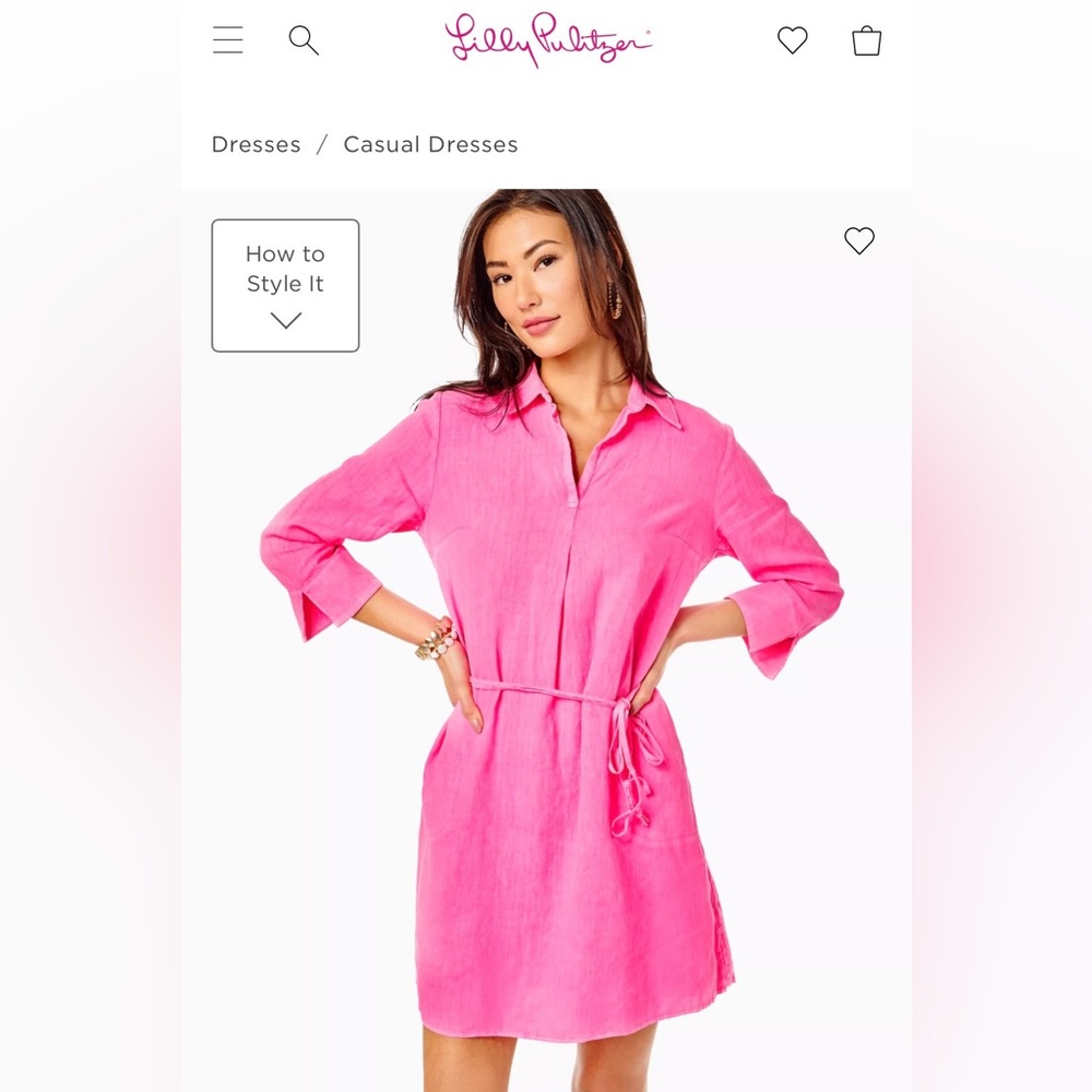 NWT LILLY PULITZER PINK TUNIC DRESS